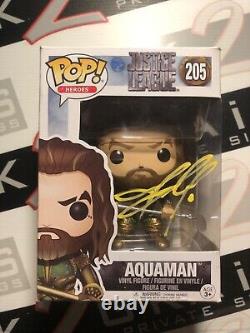 Aquaman Justice League signed Funko Pop by Jason Momoa Autograph Marvel ACOA DC
