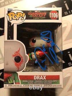 Dave Bautista Autograph Signed Drax Funko Pop ACOA Guardians ofthe Galaxy Marvel