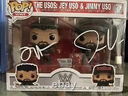 Dual Signed Funko Pop! Vinyl WWE WWF- The Usos Jey Uso & Jimmy Uso 2 Pack