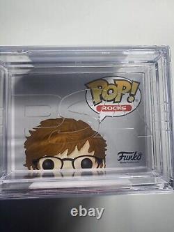 Ed Sheeran SIGNED Funko POP Rocks #76 Music Vinyl Figure PSA 8 AUTO PSA 9