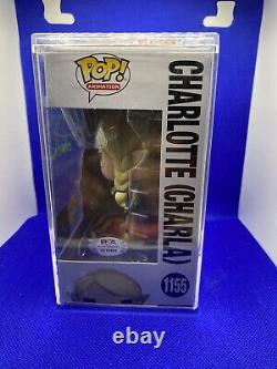 Funko POP Charlotte (Charla CHASE) Signed by Colleen Clickenbeard with PSA COA