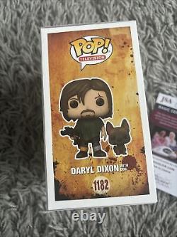 Funko Pop 7BAP Signed Daryl Dixon With Dog Norman Reedus The Walking Dead COA