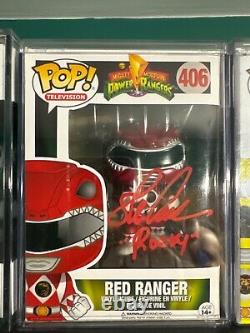 Funko Pop! Mighty Morphin Power Rangers OG SIGNED set! All with COA