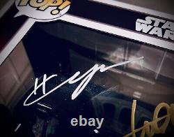 Funko Pop! Moments Star Wars Darth Vader Vs. Luke Skywalker #612 Signed RARE