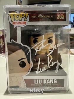 Funko Pop! Pop Games! Mortal Kombat Liu Kang #535. SIGNED by Robin Shou. COA