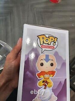 Funko Pop! Signed Aang On Airscooter (GitD) Chase Hot Topic 541
