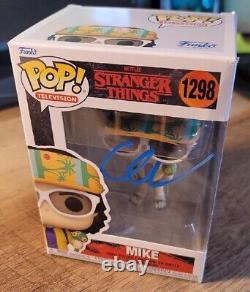 Funko Pop Stranger Things Mike #1298 Signed By Finn Wolfhard 100% Authentic