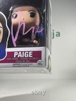 Funko Pop! WWE Divas Paige #16 BOX DAMAGE Signed With COA
