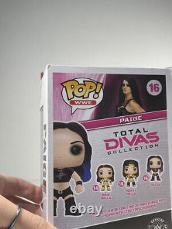 Funko Pop! WWE Divas Paige #16 BOX DAMAGE Signed With COA