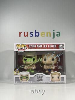 Funko Pop! WWE Sting and Lex Luger Signed 2 Pack With COA
