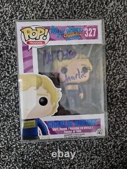 Funko Pop Willy Wonka Charlie Bucket 327 Signed By Peter Ostrum WITH COA