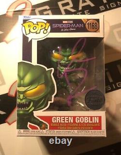 Green Goblin signed Funko Pop by Willem Dafoe Autograph Spider-man ACOA Marvel