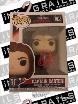 Hayley Atwell COA Autograph Signed Captain Carter Funko Pop Dr Strange Marvel