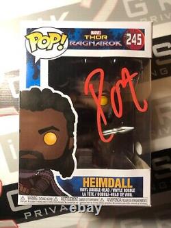Heimdall signed Funko Pop by Idris Elba Autograph ACOA Thor Ragnarok Marvel