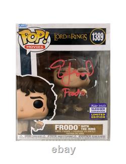 LOTR Funko Pop #1389 Signed by Elijah Wood 100% Authentic With COA