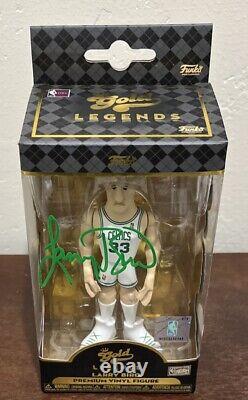 Larry Bird Signed /Autographed Gold Legend Premium Funko Pop Celtics HOF JSA