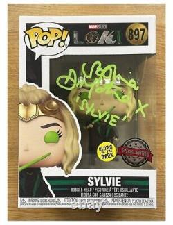 Marvel's Loki Sylive Funko Pop! Glow #897 Signed by Sophia di Martino with COA