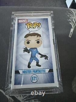 Mister Fantastic 571 Funko Pop Marvel Collector Corps Signed By Ioan Gruffudd