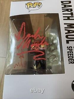 Peter Serafinowicz HAND SIGNED Darth Maul FUNKO POP Star Wars AUTOGRAPH