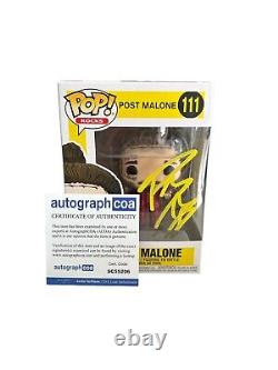 Post Malone Signed Funko Pop 111 Autographed Acoa
