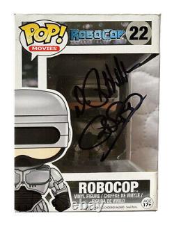 Robocop Funko Pop Signed in Black by Peter Weller + Monopoly Events COA