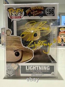 SIGNED with COA! Funko POP! Pop Movies! Big Trouble Little China Lightning #156