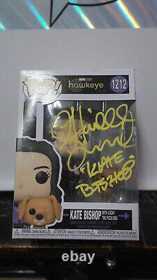 Signed Funko Pop #1212 Hawkeye Kate Bishop Hailee Steinfeld + COA