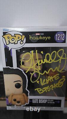 Signed Funko Pop #1212 Hawkeye Kate Bishop Hailee Steinfeld + COA