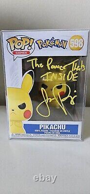 Signed Funko Pop Pikachu Jason Paige