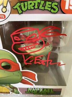 Teenage Mutant Ninja Turtles Funko Pop #19 Raphael Signed JSA COA