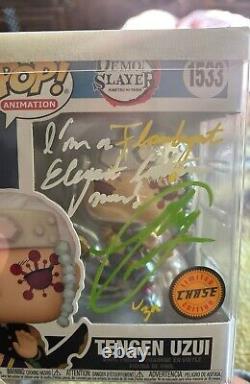Tengen Uzui Chase! 1533 Demon Slayer Funko Pop Signed By Ray Chase PSA With COA