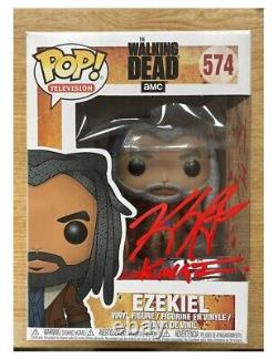 The Walking Dead Ezekiel Funko Pop #574 Signed by Khary Payton + COA