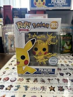 Veronica Taylor Signed Pikachu Pokémon Funko Pop #353 Mint