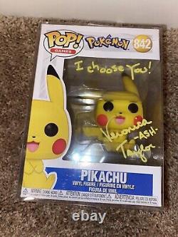 Veronica Taylor Signed Pokemon Pikachu Funko Pop #842 AUTO JSA CERTIFIED